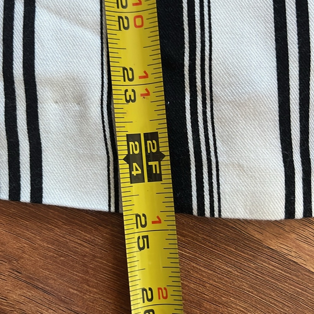 Like new Forever 21 black, and white striped double breasted jacket - Picture 14 of 14
